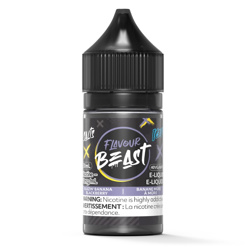BLAZIN’ BANANA BLACKBERRY ICED – FLAVOUR BEAST SALT 30ML [AB]