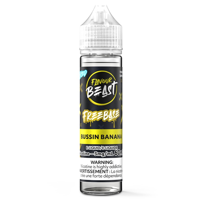 BUSSIN BANANA ICED – FLAVOUR BEAST E-LIQUID  60mL [AB]