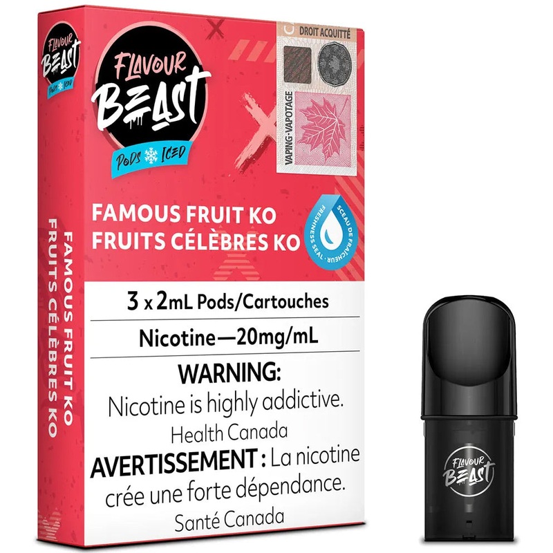 FLAVOUR BEAST POD PACK – FAMOUS FRUIT KO [AB]