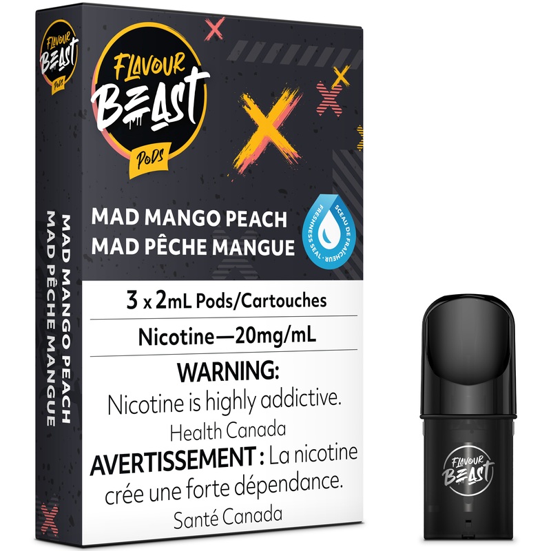FLAVOUR BEAST POD PACK – MAD MANGO PEACH [AB]