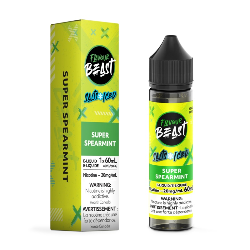 SUPER SPEARMINT ICED – FLAVOUR BEAST SALT 60ML [AB]