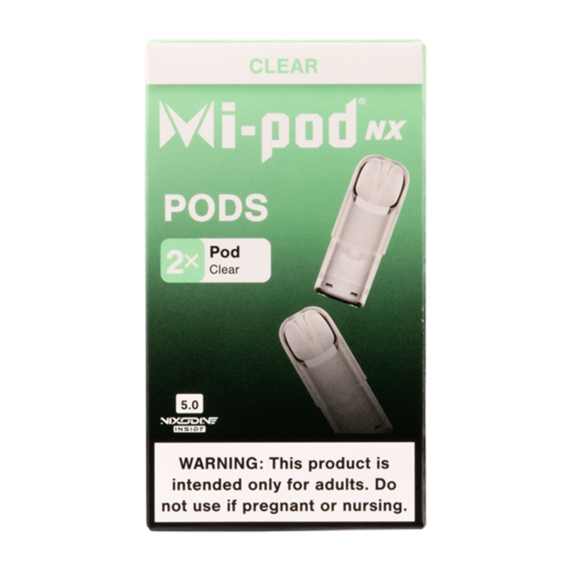 Clear MI-POD NX Pods 2-Pack|VAP|5|Single|5 Pack