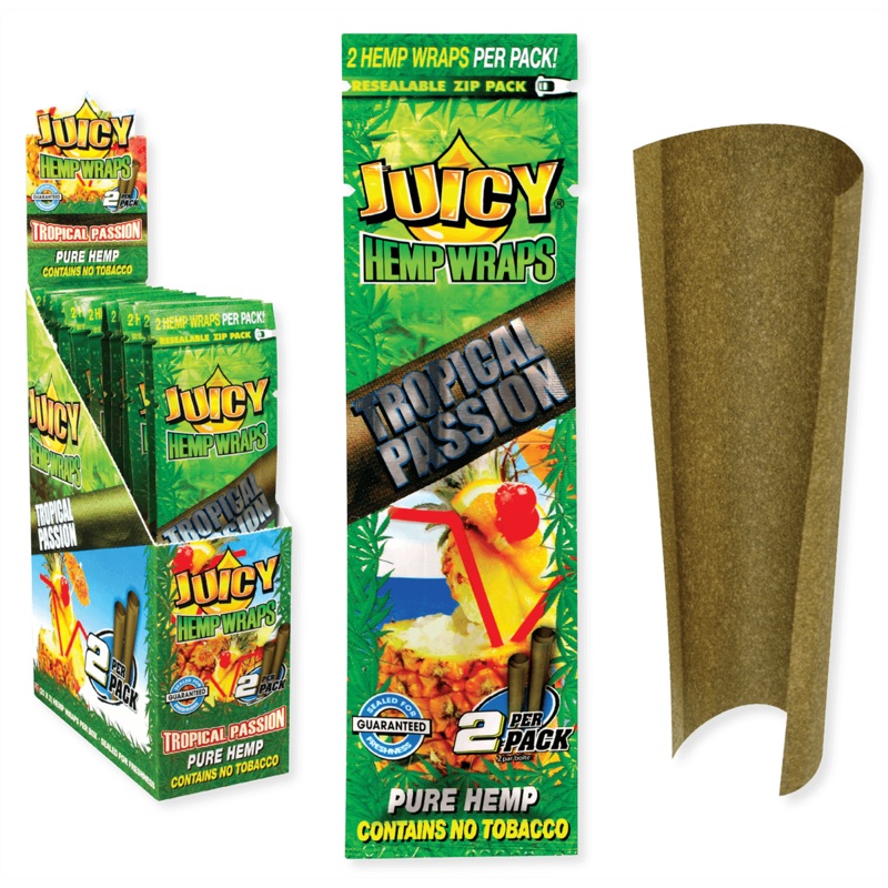 Juicy Hemp Wraps|Tropical Passion|Manic|Red Alert|Blue