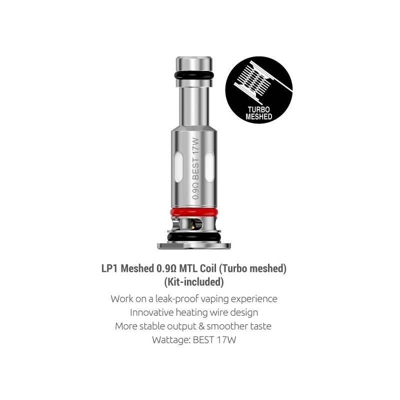 SMOK LP1 Coils (5-Pack)|0.9 Turbo meshed|0.9 MTL meshed|DC 0.8 MTL