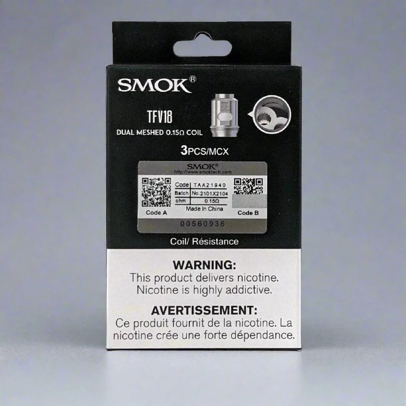 SMOK TFV18 Coils 3-Pack|Single mesh .33|Dual meshed .15