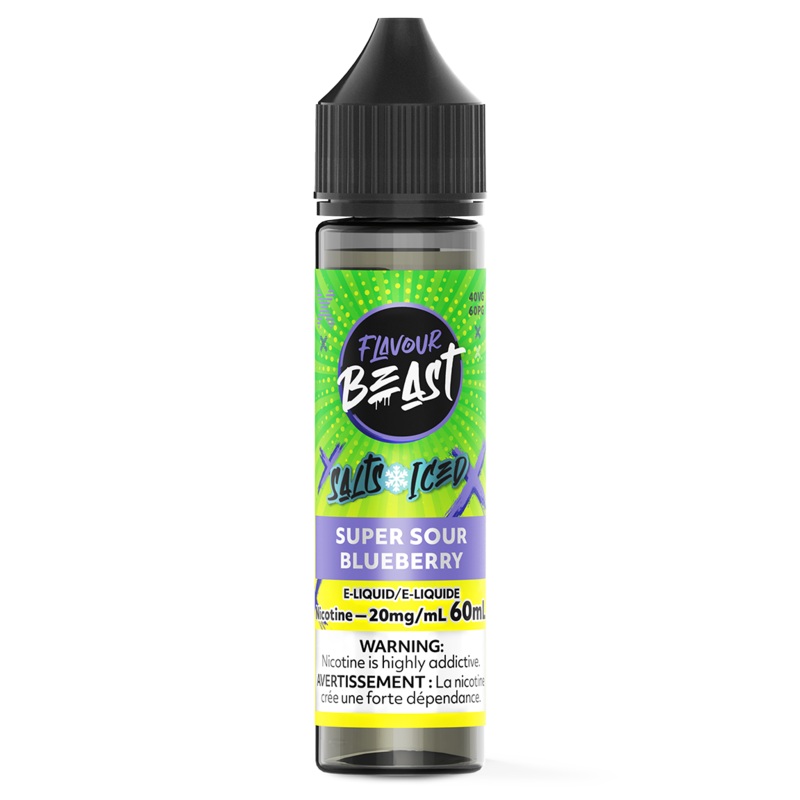 SUPER SOUR BLUEBERRY – FLAVOUR BEAST SALT 60ML [AB]