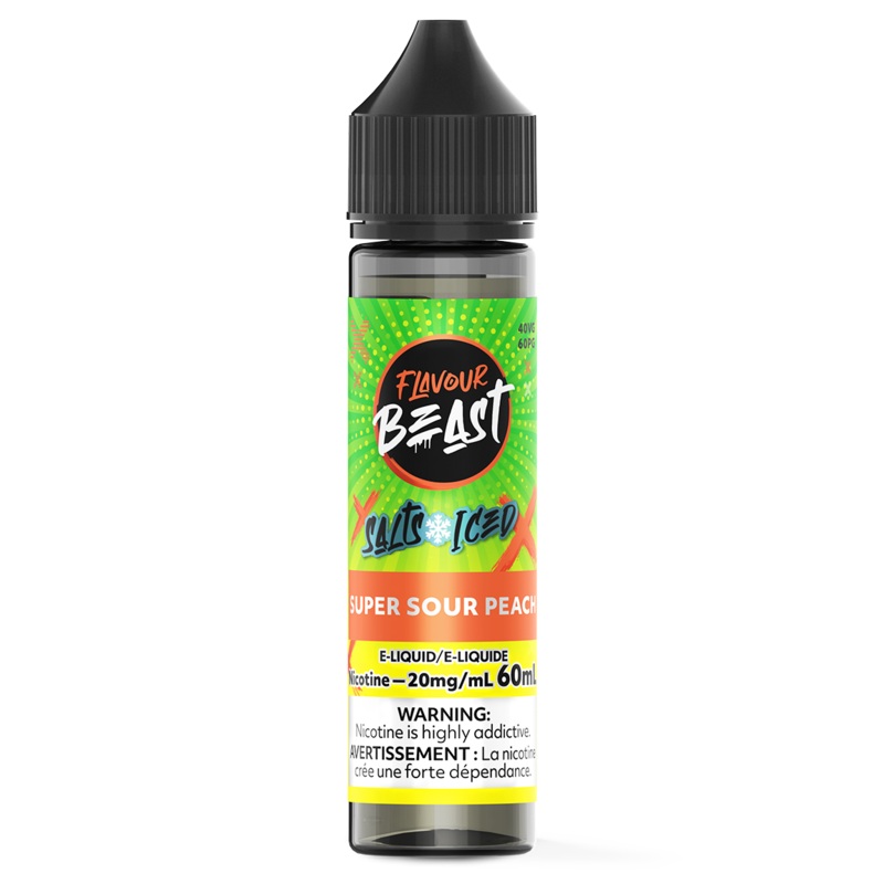 SUPER SOUR PEACH – FLAVOUR BEAST SALT 60ML [AB]