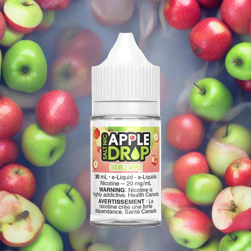 Apple Drop Salt E-liquid 30mL|12mg|20mg|Lychee|Peach|Berries|Watermelon|Cranberry|Double Apple|Grape|Kiwi|Strawberry|Mango