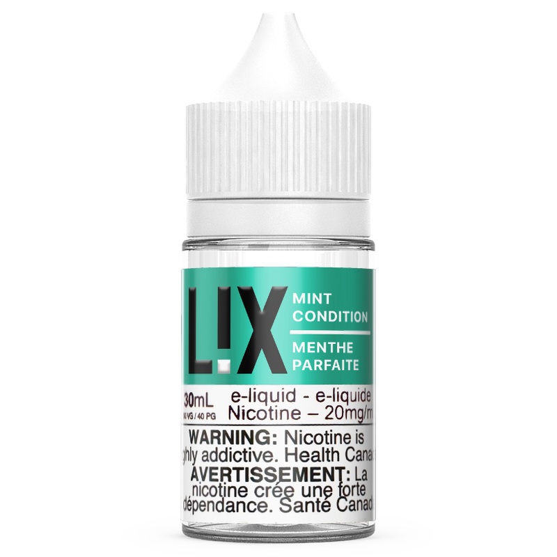 MINT CONDITION SALT- L!X [AB]|30ml|60ml|10mg SALT NICOTINE|20mg SALT NICOTINE