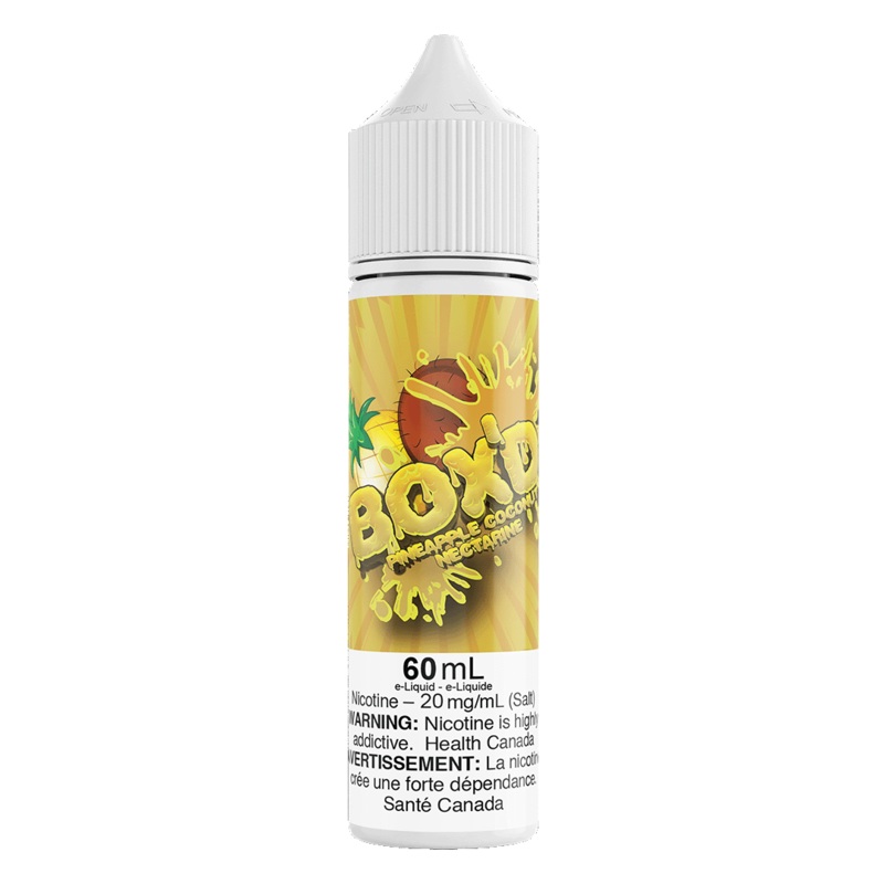 PINEAPPLE COCONUT NECTARINE – BOX’D SALT 60ML [AB]