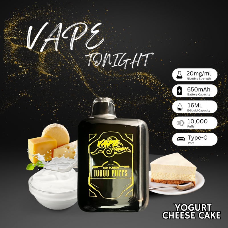 Vape Tonight|Spearmint|Cola|Menthol|Strawberry watermelon|Fuji Apple|Yogurt Cheese Cake|Mango|Vanilla Cream Jelly|Lemon Tart|Peach|Mint tobacco|Blue Raspberry