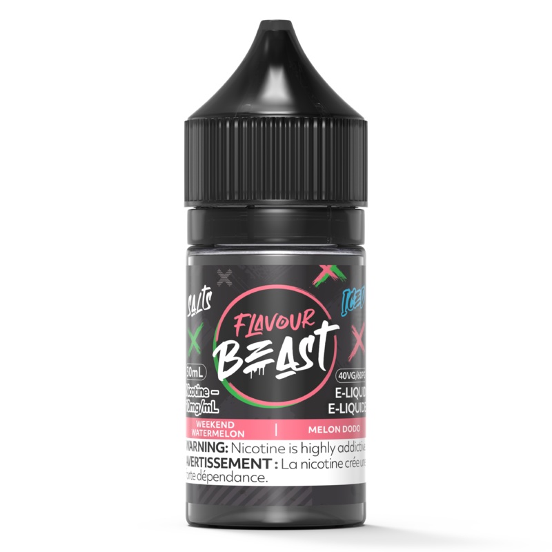 WEEKEND WATERMELON ICED – FLAVOUR BEAST SALT 30ML [AB]
