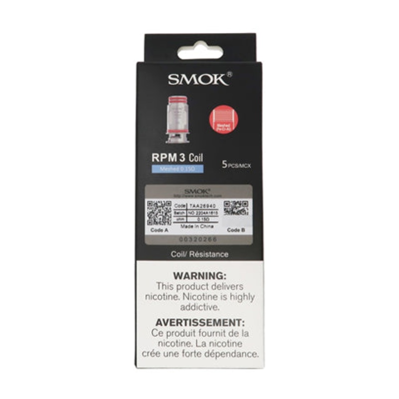 Smok RPM 3 Coils|Mesh 0.15ohm|Mesh 0.23ohm