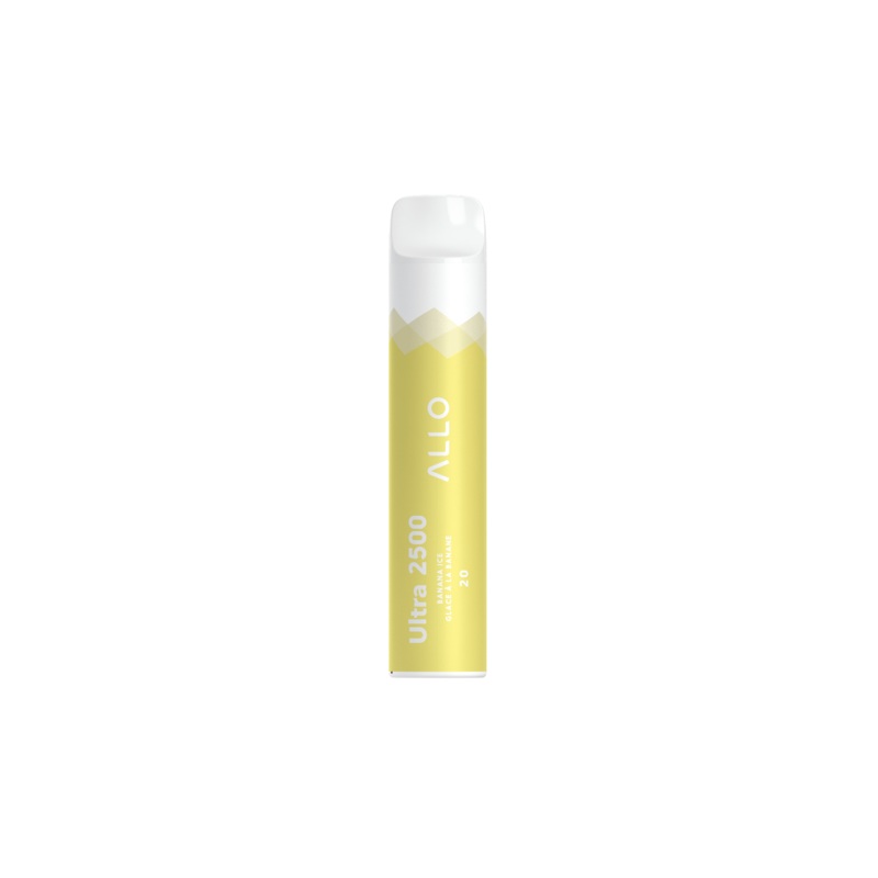 Allo Ultra 2500 Disposable|Banana Ice|Blue Raspberry|Fuji Apple Ice|Grape Ice|Green Apple|Lemon Lime Cranberry|Peach|Strawberry Kiwi|10mg|20mg|Federal|Provincial
