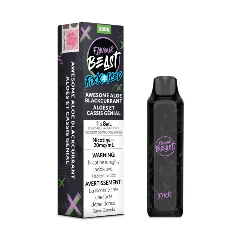 Flavour Beast Fixx 3000 Puff|Awesome Aloe Blackcurrant Iced|Bomb Blue Razz|Flippin’ Fruit Flash|Loco Cocoa Latte Iced|Mystiq Mint Iced|Outrageous Orange Iced|Packin’ Peach Berry|Savage Strawberry Watermelon Iced|Slammin’ STS|Wild White Grape Iced|Federal|