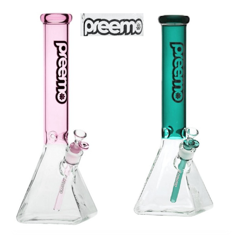 Preemo 16 Pyramid Base Beaker|16″|Pink|Milk Blue|Violet