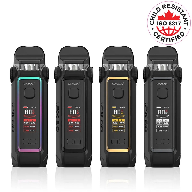 Smok IPX 80 Kit|Black Carbon Fiber|Blue|Fluid Black Grey|Brown