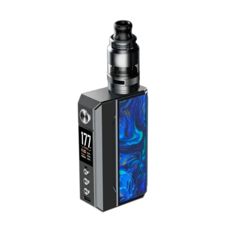 Voopoo Drag 4 Starter Kit|Voopoo Drag 4 Starter Kit Gun Metal + Ocean Blue|Voopoo Drag 4 Starter Kit Gun Metal + Rosewood|Gun Metal+Forest Green|Black Walnut|Pale Gold+Walnut