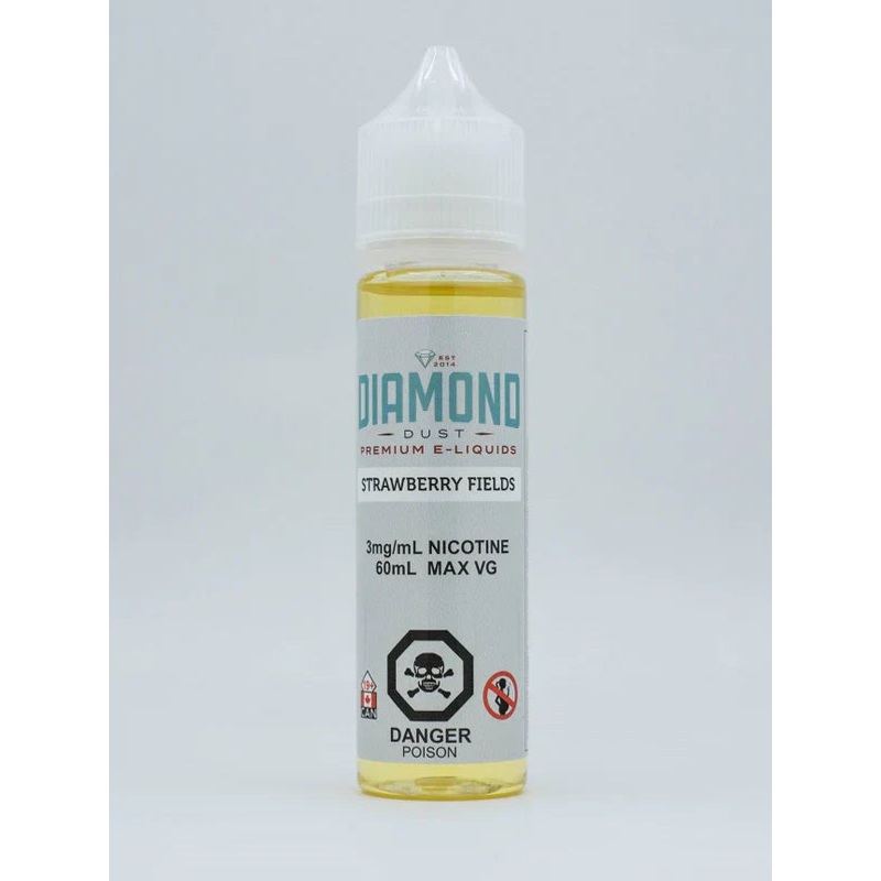 Diamond Dust E-Liquid-60ml|Blueberry Burst|Canadian Leaf|Deluxe|Gracious Grape|J Rocks|Smooth Playa|Spearmint|Strawberry Fields|0mg|3mg|6mg|9mg|12mg|18mg|Federal|Provincial