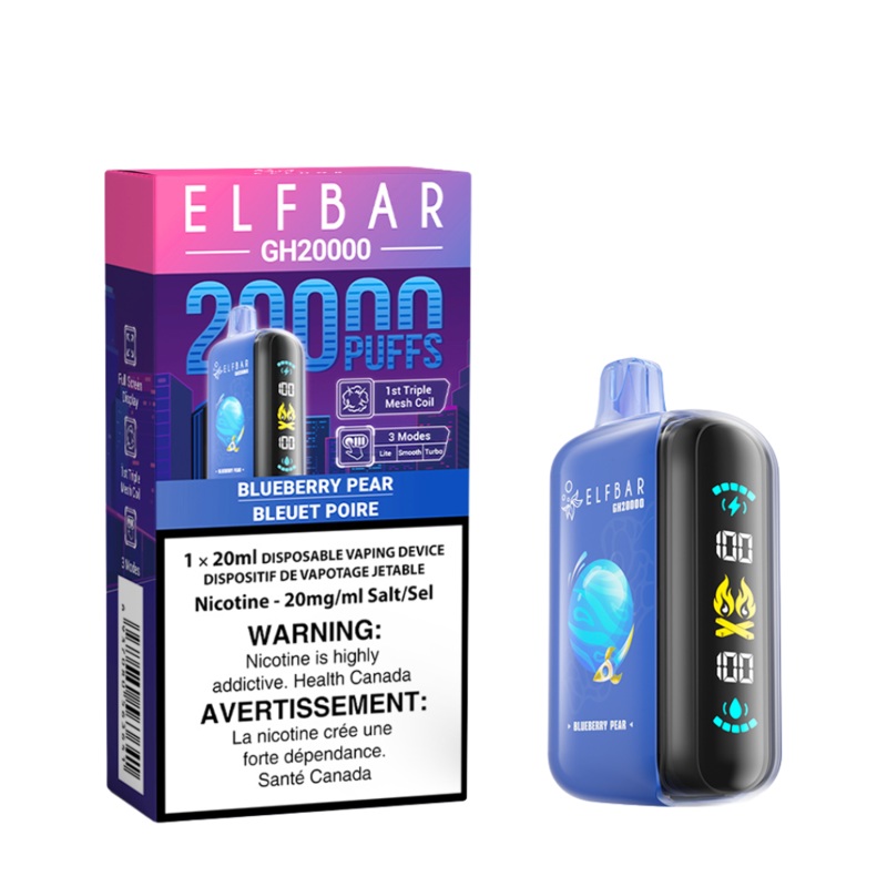 Elf Bar GH20k|Blue Razz Ice|Green Apple Ice|Miami Mint|Peach Mango Watermelon|Strawberry Banana|Strawberry Ice|Great White Peach|Peach Berry|Strazzy Cherry|Federal|Provincial