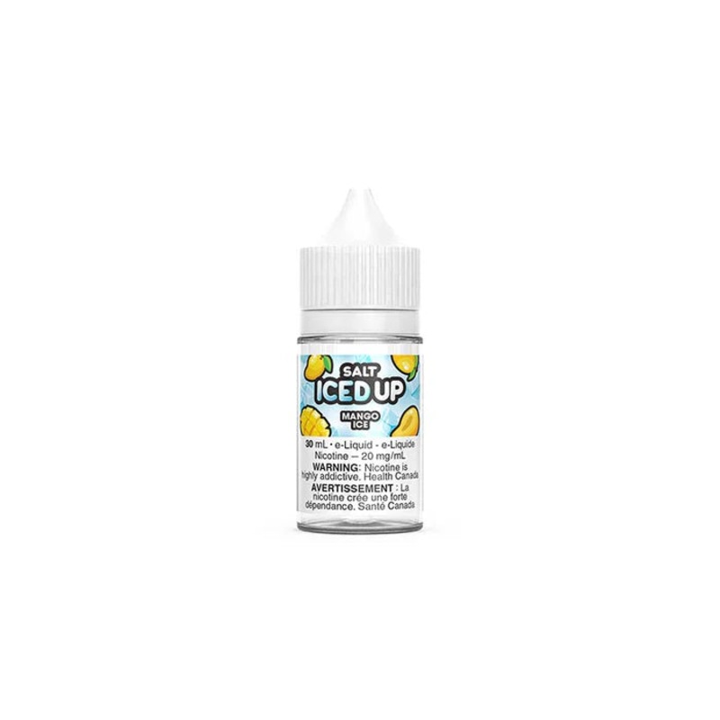 Iced Up E-liquid – 30mL SALTS|Blue Razz|Green Apple|Peach|Peach Berry Ice|Mango|Raspberry Lemon Ice|White Grape Ice|12mg|20mg|Federal|Provincial