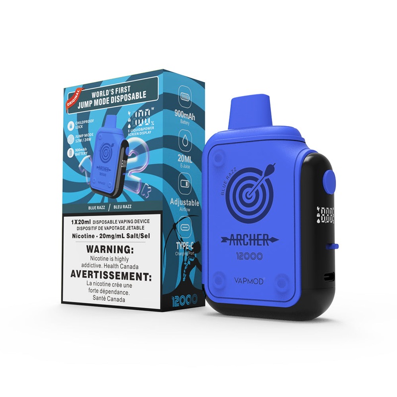 VAPMOD Archer 12K|Spearmint|Strawberry Banana|Strawberry Kiwi|Wigly|Purple Wings|Blueberry Watermelon|Polar Ice|Strawberry Orange|Federal