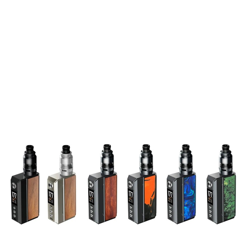 Voopoo Drag 4 Starter Kit|Gun Metal + Forest Green|Gun Metal + Ocean Blue|Gun Metal + Rosewood|Gun Metal + Tropical Orange|Pale Gold + Walnut