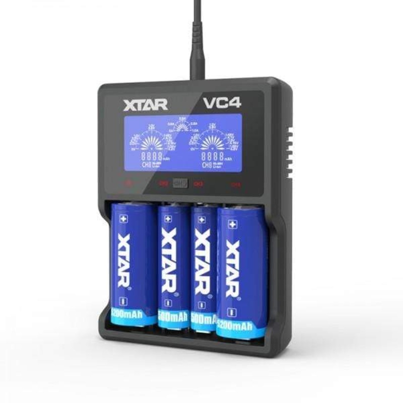 XTAR VC Quad Battery Charger|4 Bay