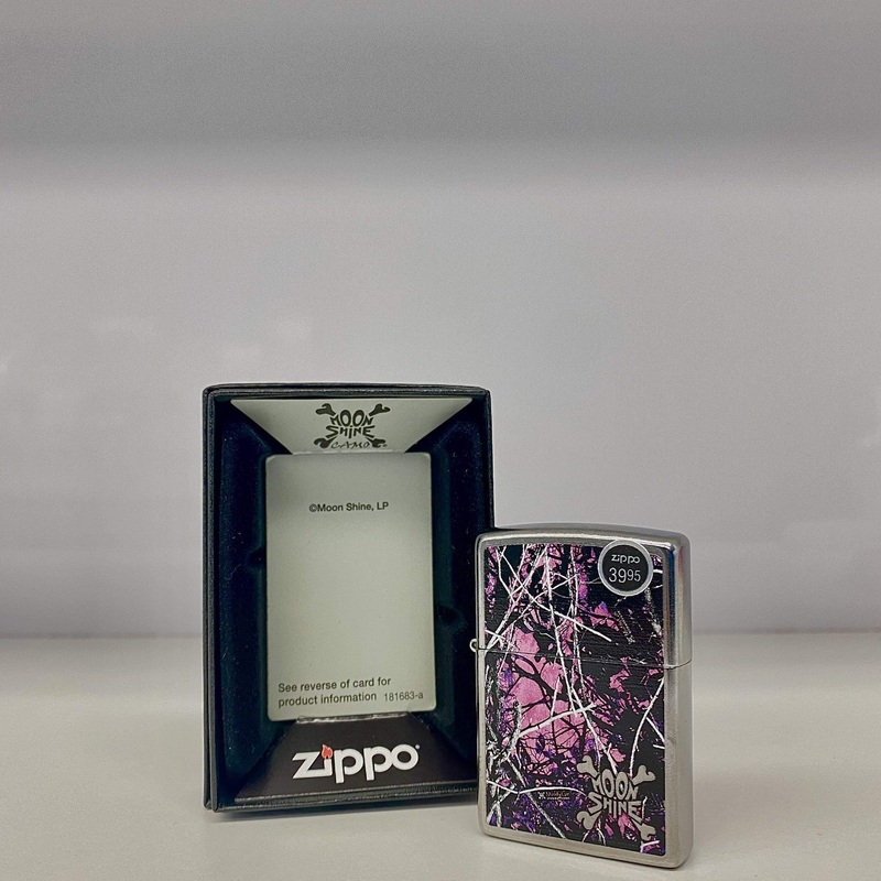Zippo Lighter-MoonShine Pink Camo Case