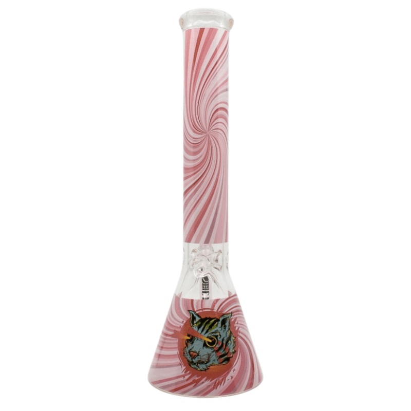 Castle Glassworks Zombie Cat 7mm Beaker Bong-16