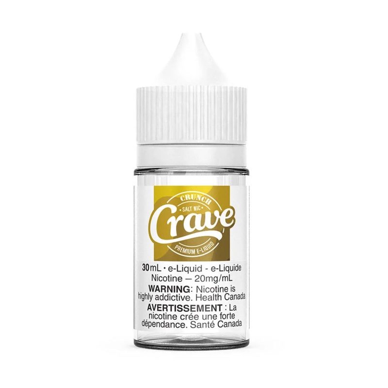 Crave E-Liquid-30ml SALT|Cinna|Crunch|Strawberry|Vanilla|12mg|20mg|Federal|Provincial