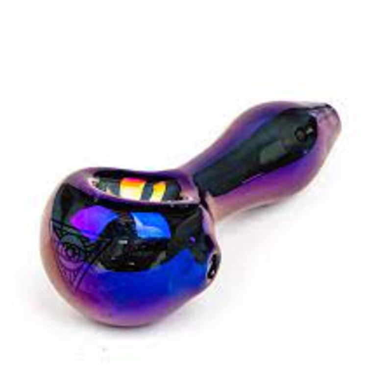Red Eye Tek Metallic Terminator Finish Spoon Hand Pipe-4