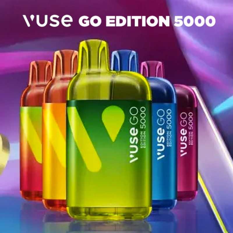 Vuse Go 5000|Banana Ice|Berry Blend|Berry Watermelon|Blueberry Ice|Golden Tobacco|Mango Ice|Mint Ice|Peach|Peach Ice|Spearmint Ice|Sparkling Berry|Strawberry Ice|Strawberry Kiwi|Federal