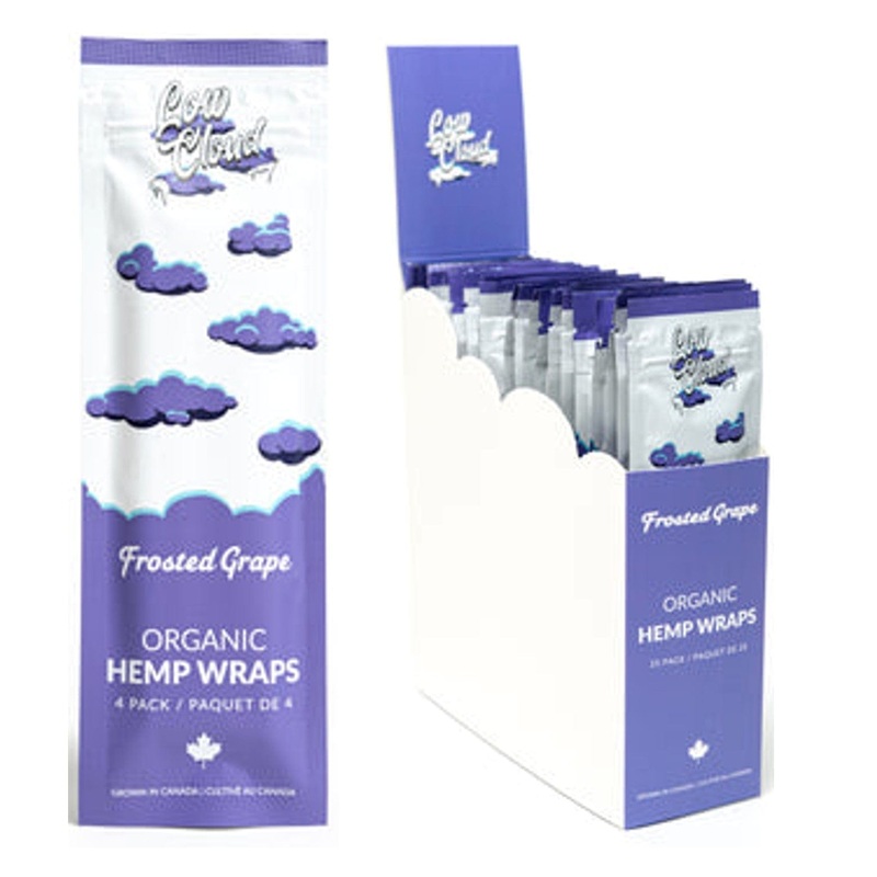 Low Cloud Organic Hemp Blunt Wraps-Frosted Grape