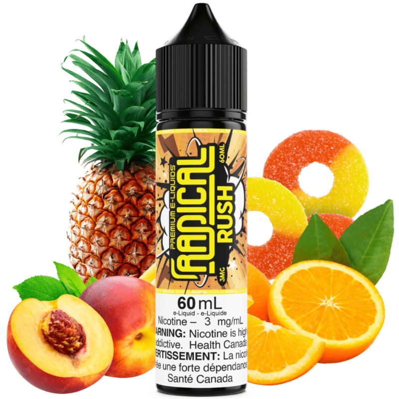 Rush By Radical E-Liquid|60ml|3mg|6mg