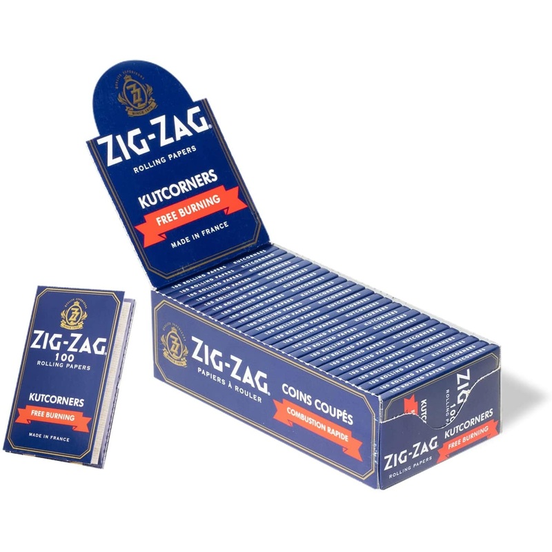 Zig Zag Blue KutCorners Rolling Papers