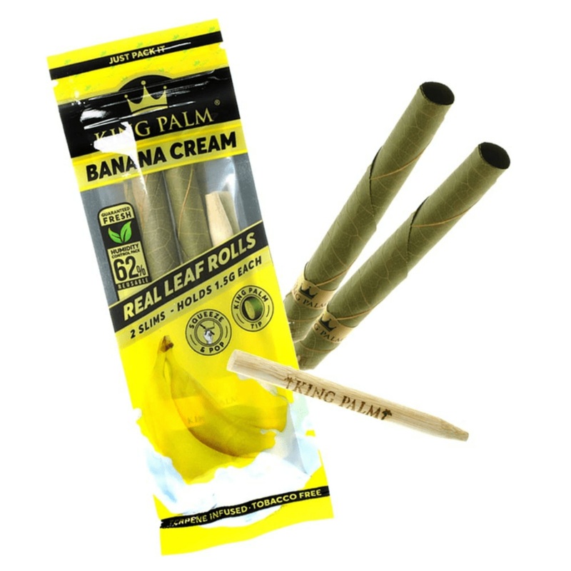 King Palm 2 Slim Rolls-Banana Cream
