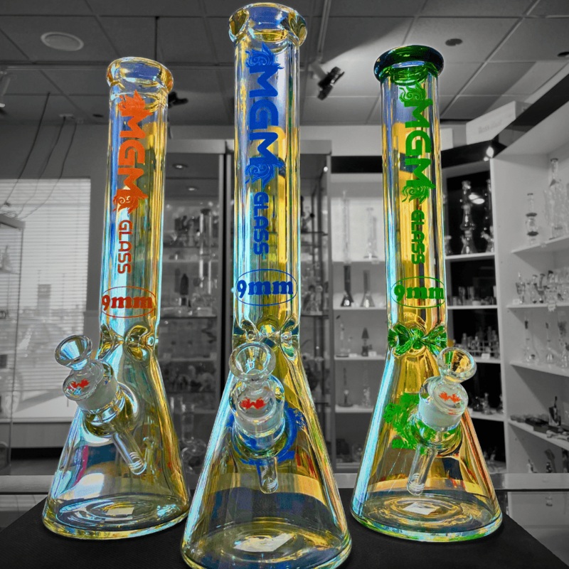 MGM Glass 9mm Classic Clear Logo Beaker-16