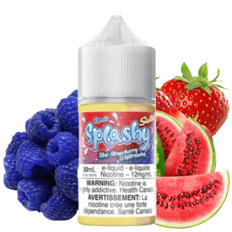 Blue Strawberry Watermelon Salts by Splashy E-Liquid