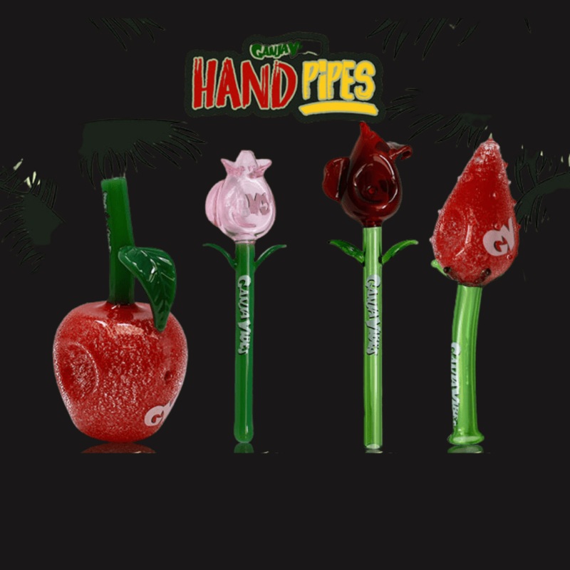 Ganja Vibes Glass Weed Hand Pipes-5