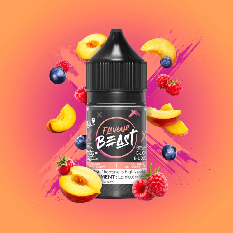 Packin’ Peach Berry Salts by Flavour Beast E-Liquid