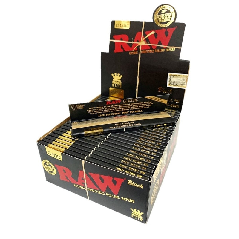 RAW Black King Size Slim Rolling Papers