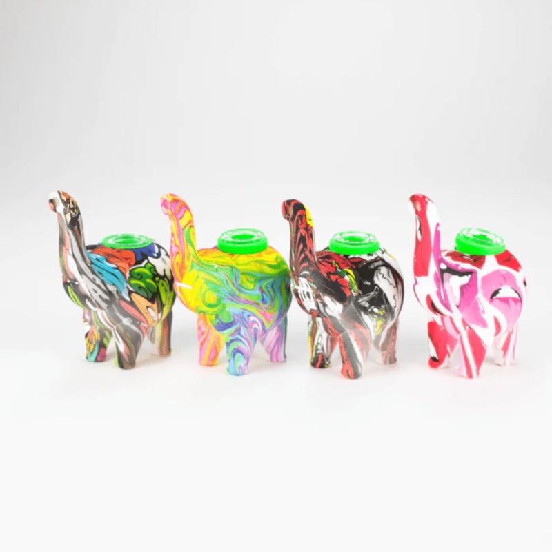 Silicone Elephant Bubbler 4.5