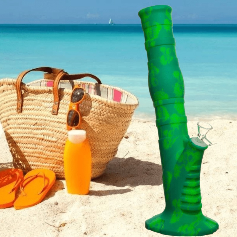 Silicone Straight Tube Bong-Mystic Magic 14