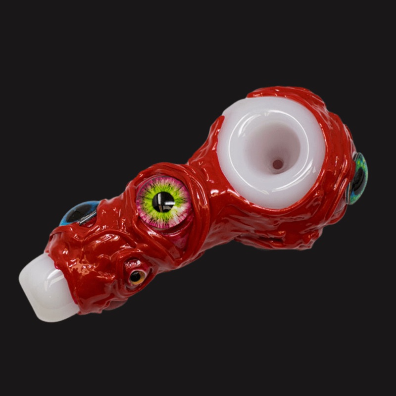 Weed Hand Pipe-Monster Pipes-Multi Eyed Monster-5