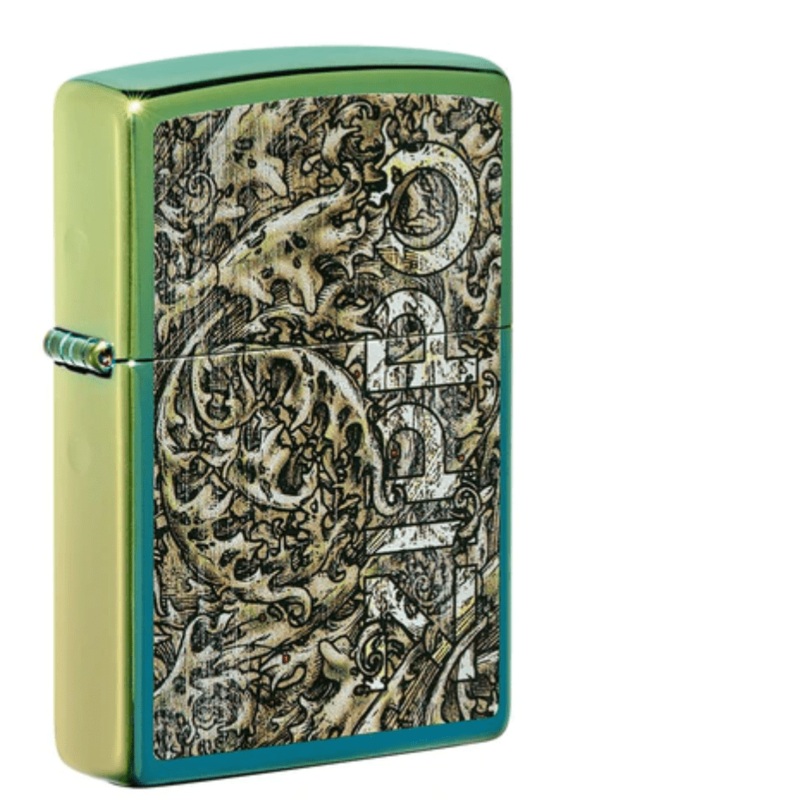 Zippo Lighter-High Polish Teal Windproof