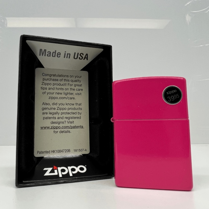 Zippo Lighter-Matte Pink Case