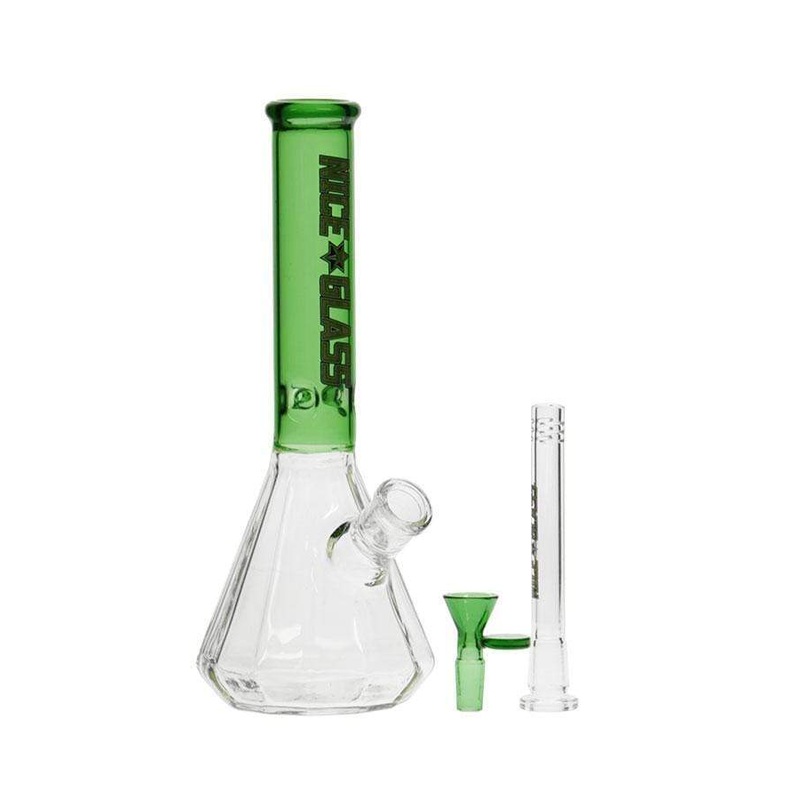 Nice Glass 12 sided Pyramid Beaker-12