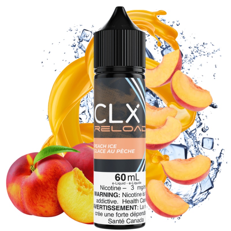 Peach Ice by CLX E-Liquid|60mL|3mg|6mg