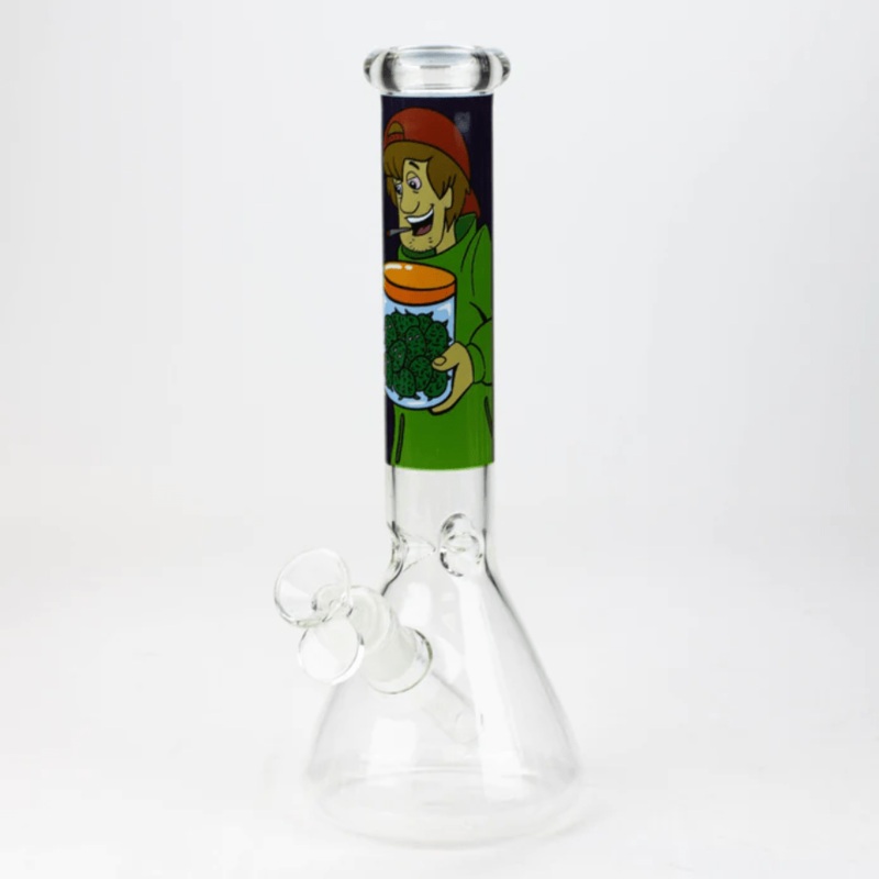 Retro Glass Cartoon Decal Beaker 10